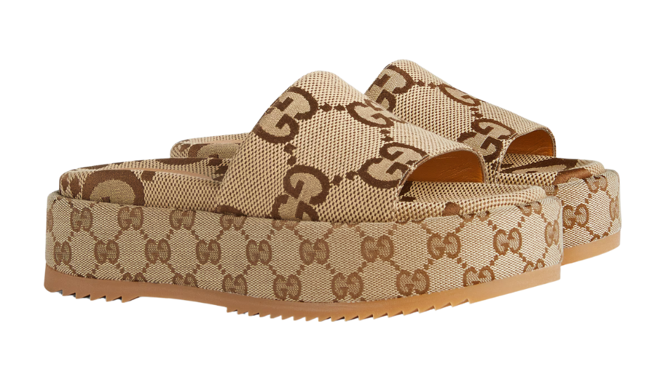 Women's platform slide sandal