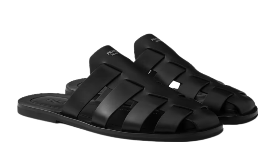 Leather fisherman mules