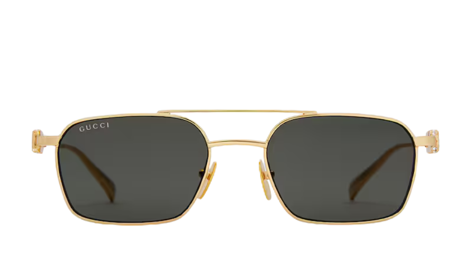 Rectangular frame sunglasses