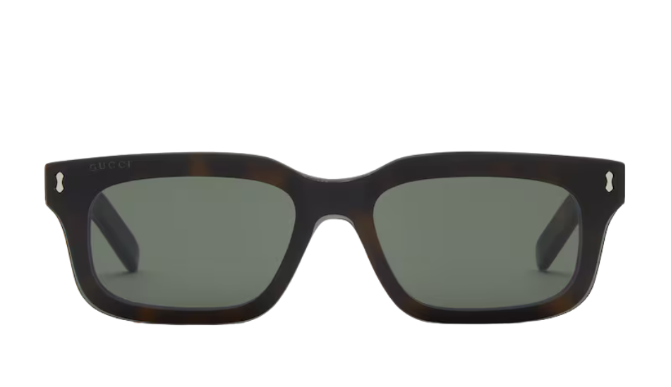 Rectangular frame sunglasses