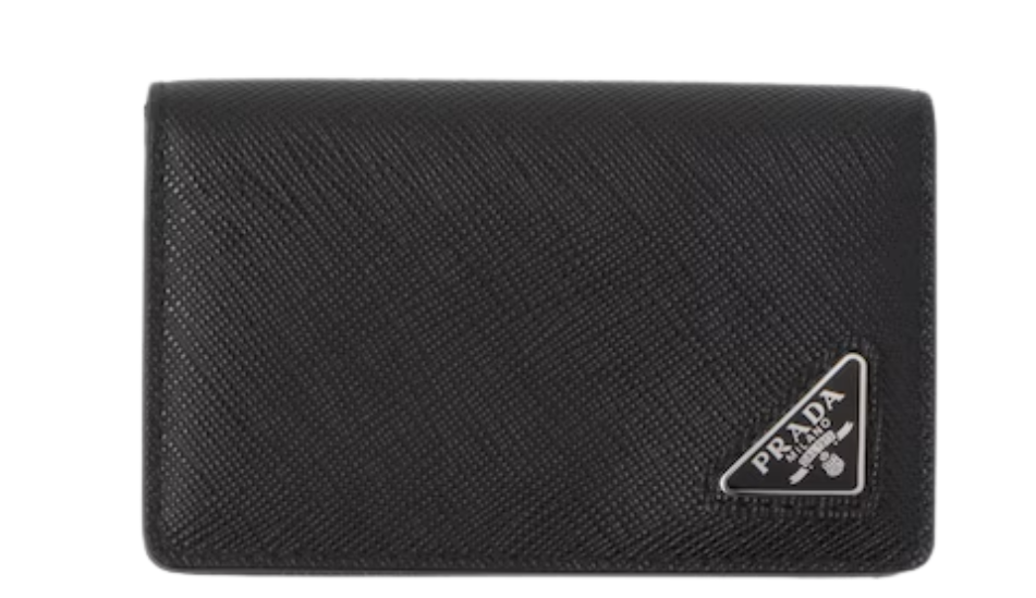 Saffiano leather card holder