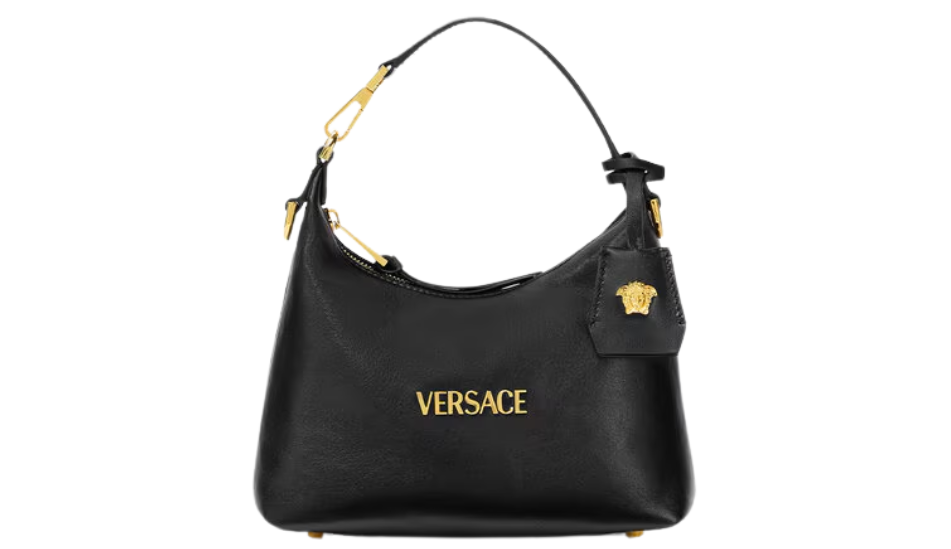 Versace Tag Hobo Handbag
