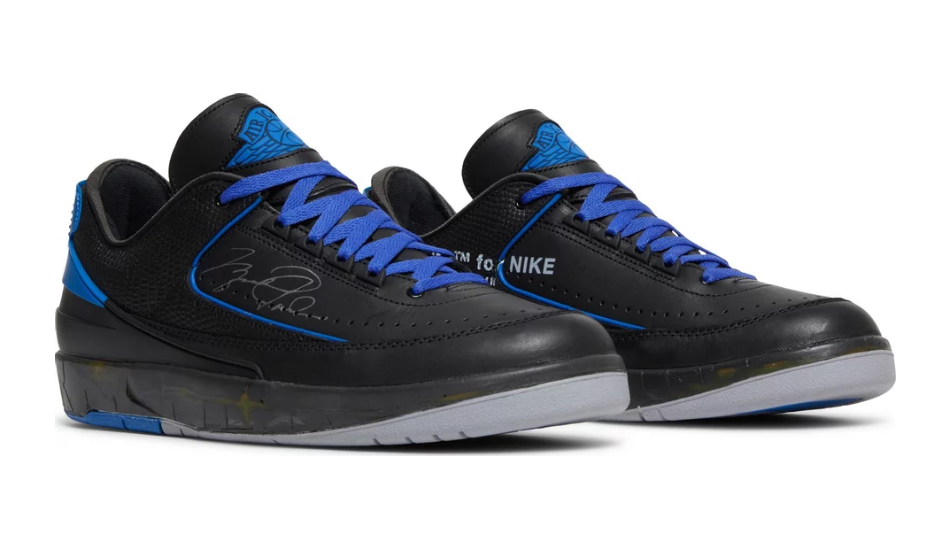 Off-White x Air Jordan 2 Retro Low SP 'Black Varsity Royal'