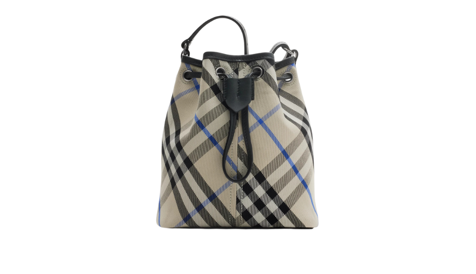 Mini Check Bucket Bag
