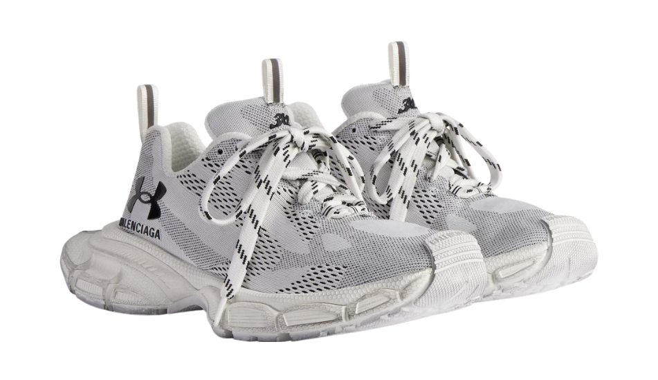 Women's Under Armour® 3xl Knit Sneaker in White/black