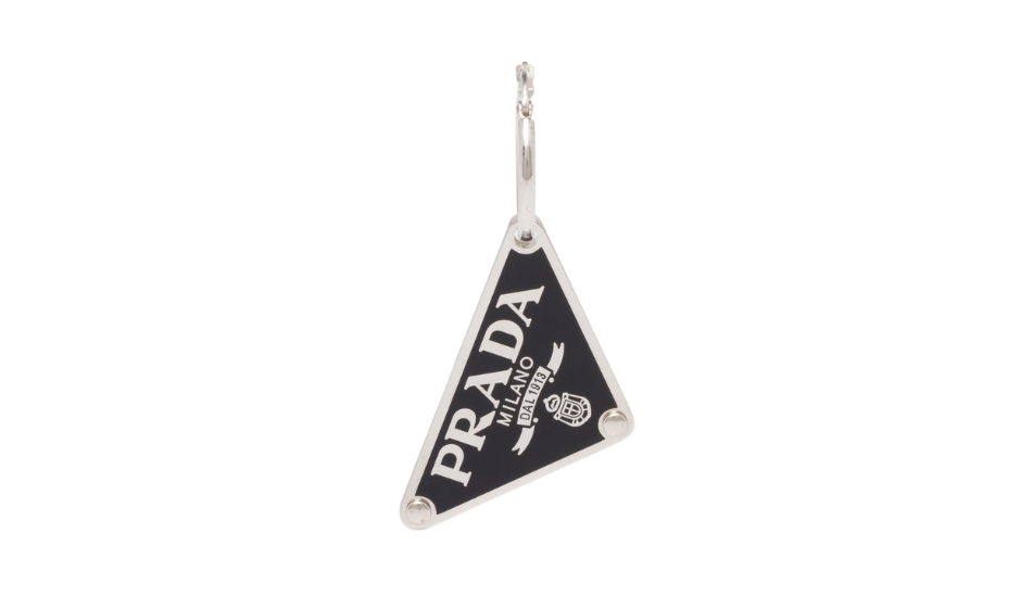 Prada Symbole pendant left earring