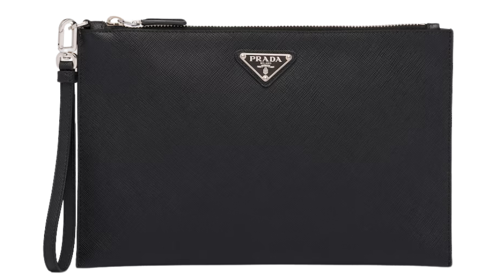 Saffiano Leather Pouch