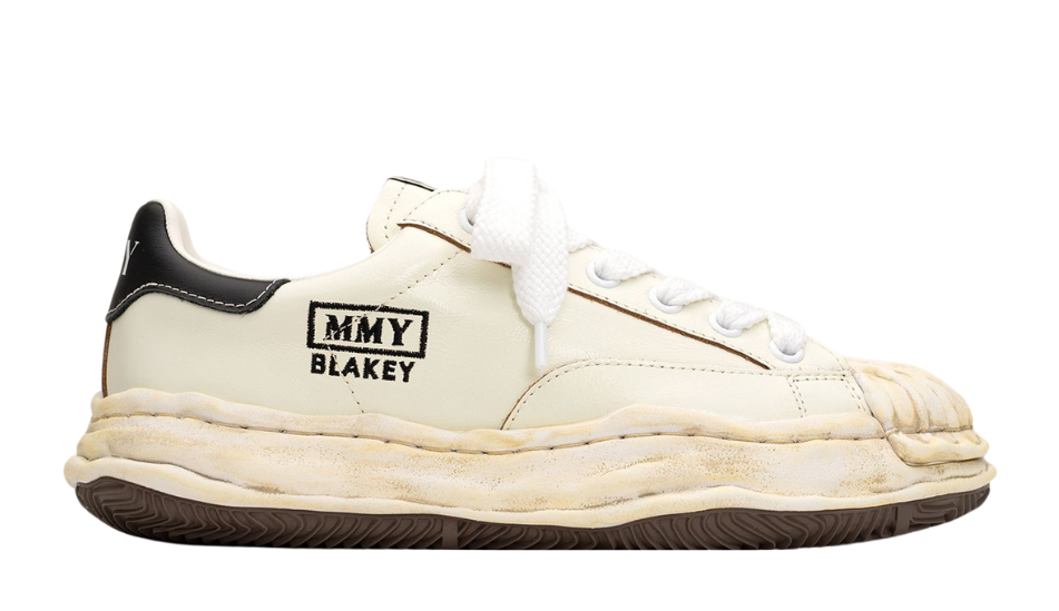 "BLAKEY" OG Sole Wrinkled Leather Low-top Sneaker