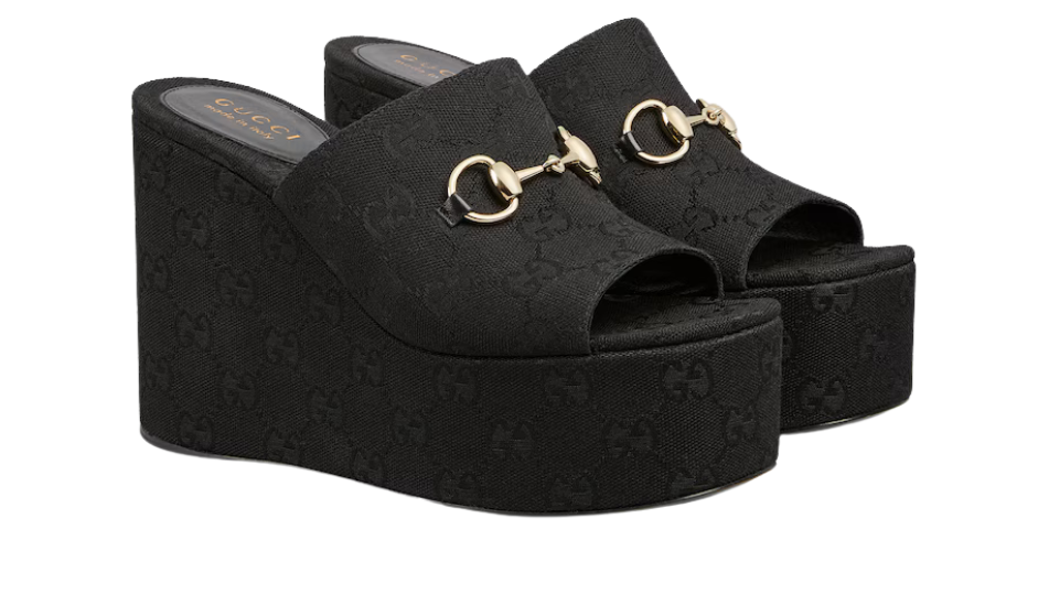 Women's wedge sandal with Horsebit