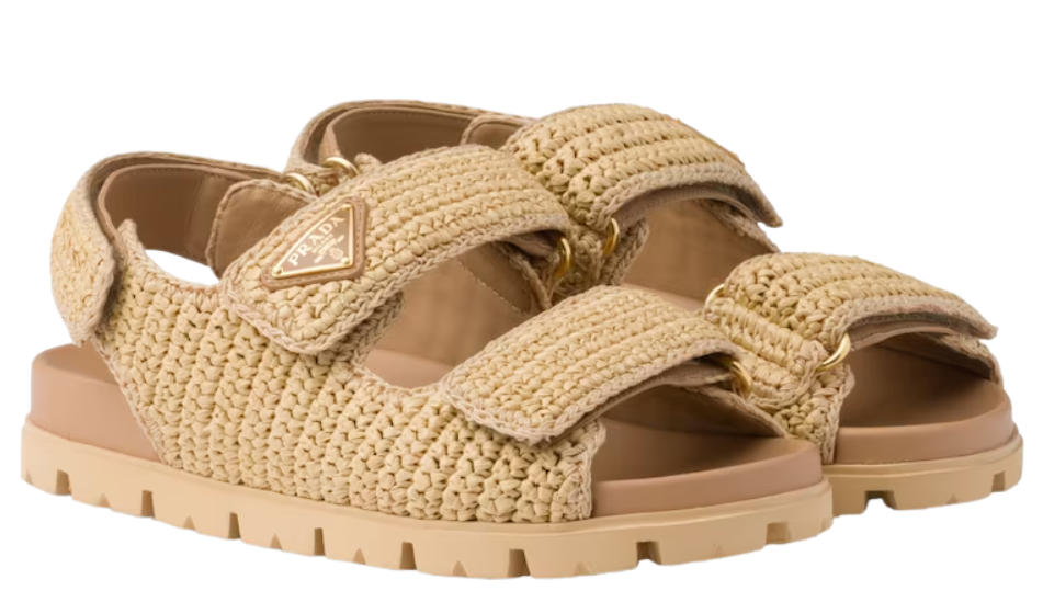 Crochet sandals