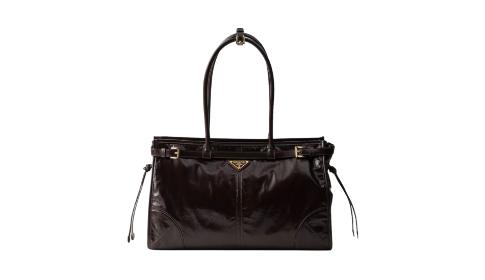 Prada Bonnie large leather handbag