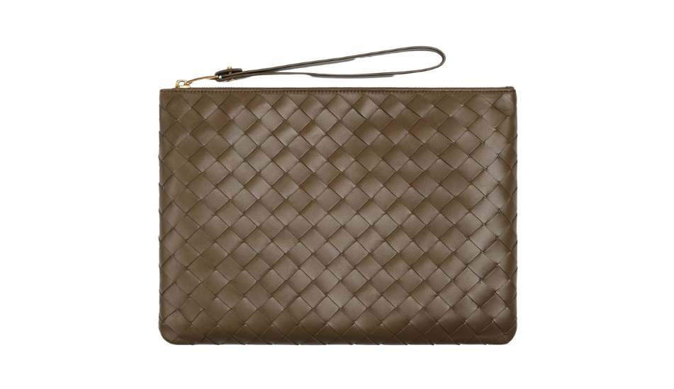 Intrecciato Medium Flat Pouch