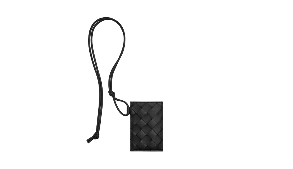 Intrecciato Badge Holder