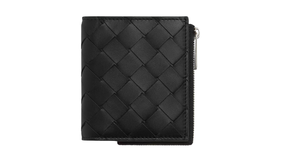 Intrecciato Bi-Fold Wallet With Zip