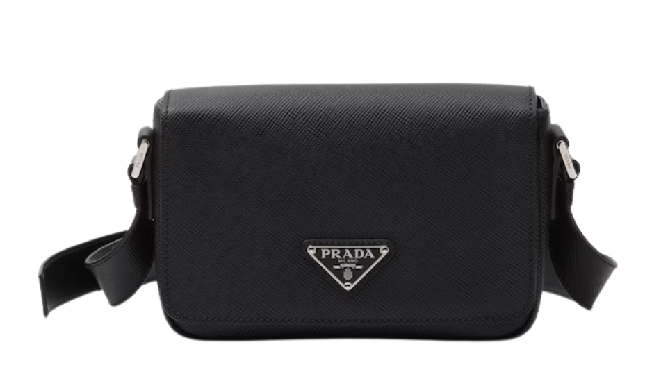 Saffiano leather shoulder bag