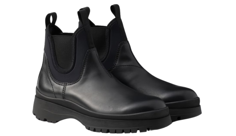 Leather and stretch fabric Brixxen boots