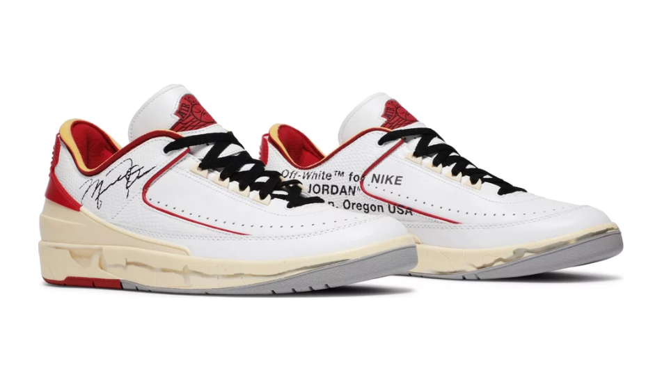 Off-White x Air Jordan 2 Retro Low SP 'White Varsity Red'