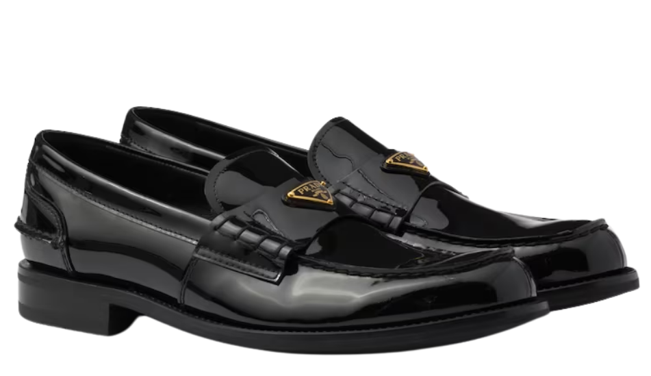 Brushed leather loafers