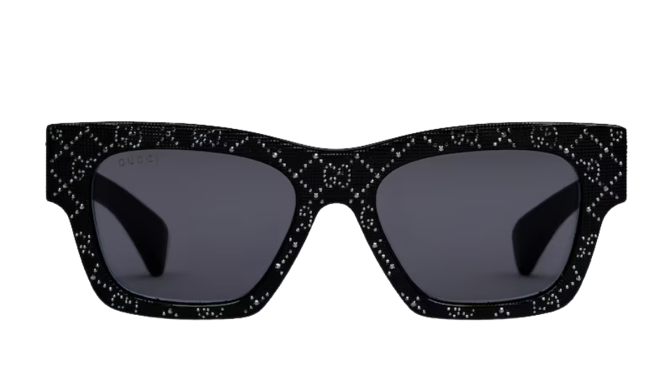 Rectangular frame sunglasses