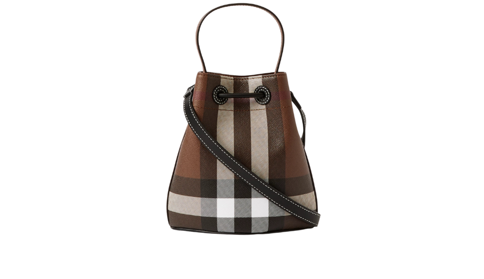 Mini Check Bucket Bag