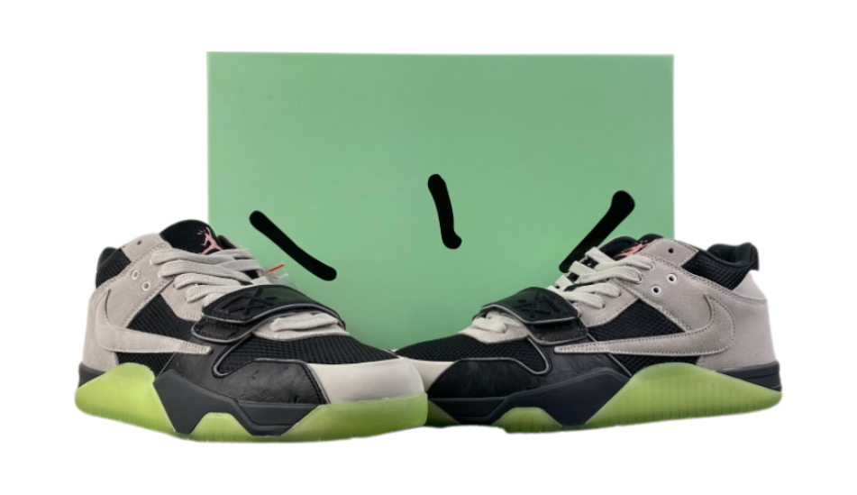 Chase B x Travis Scott x Jordan Jumpman Jack TR 'Black Night Silver'