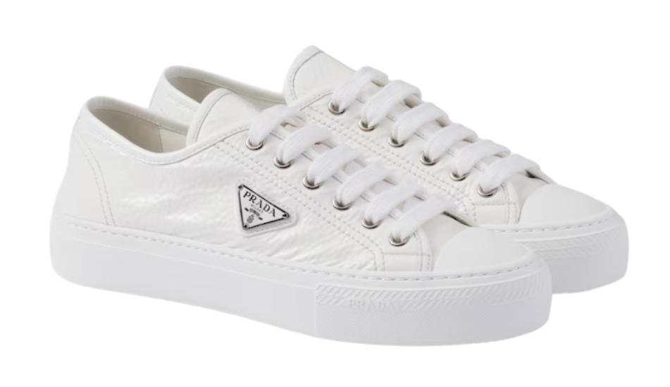 Naplak patent leather sneakers