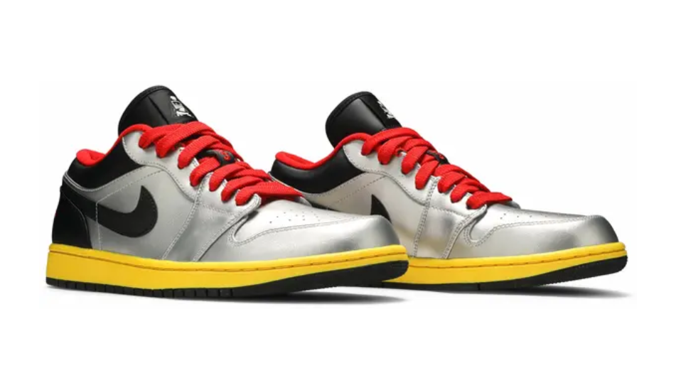 Air Jordan 1 Low 'Silver Black Yellow'