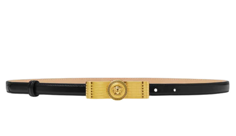 Gianni Ribbon Leather Belt 1.5 cm