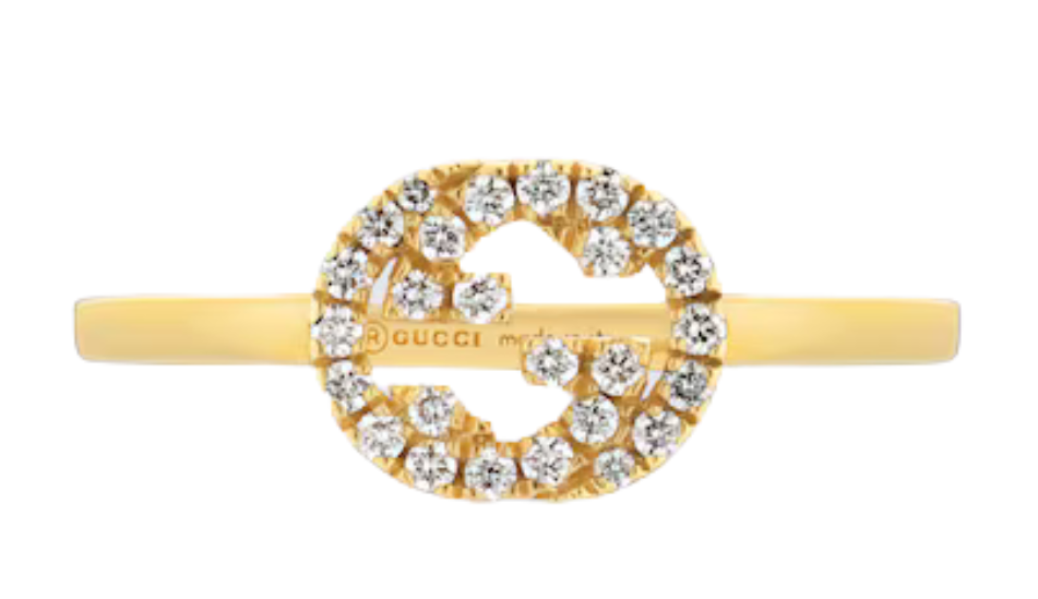 Gucci Interlocking diamond ring