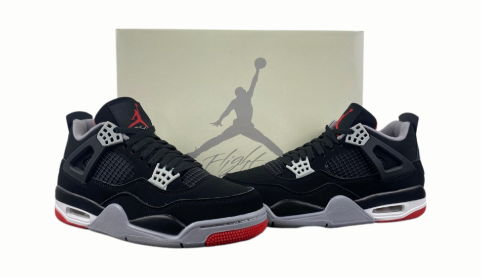 Wmns Air Jordan 4 Retro Black and Red