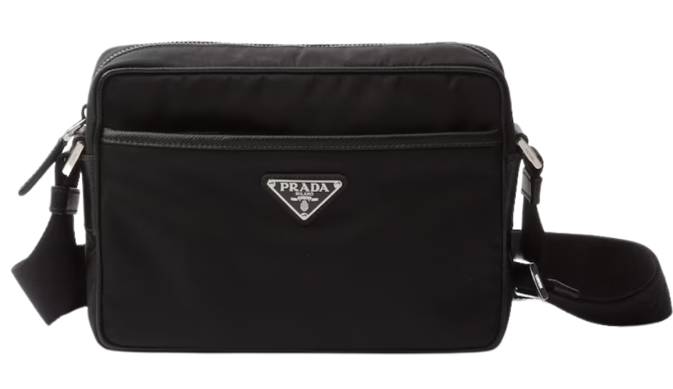 Re-Nylon and Saffiano shoulder bag