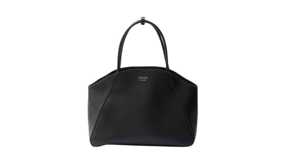 Large leather tote bag