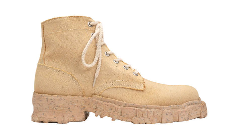 Vintage-like Sole Canvas Boots