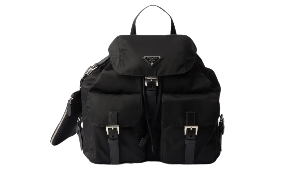 Re-Nylon medium backpack with pouch