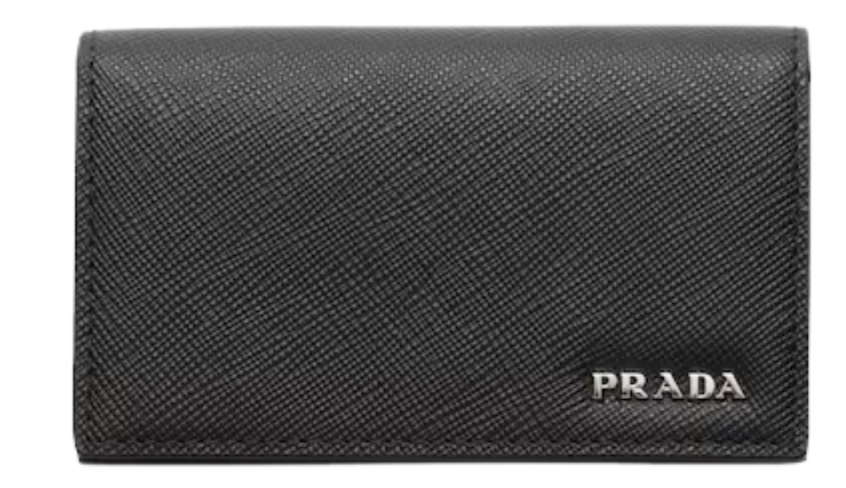 Saffiano leather card holder