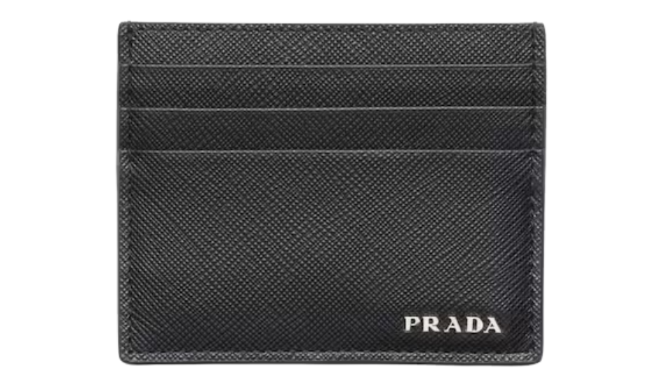 Saffiano leather card holder