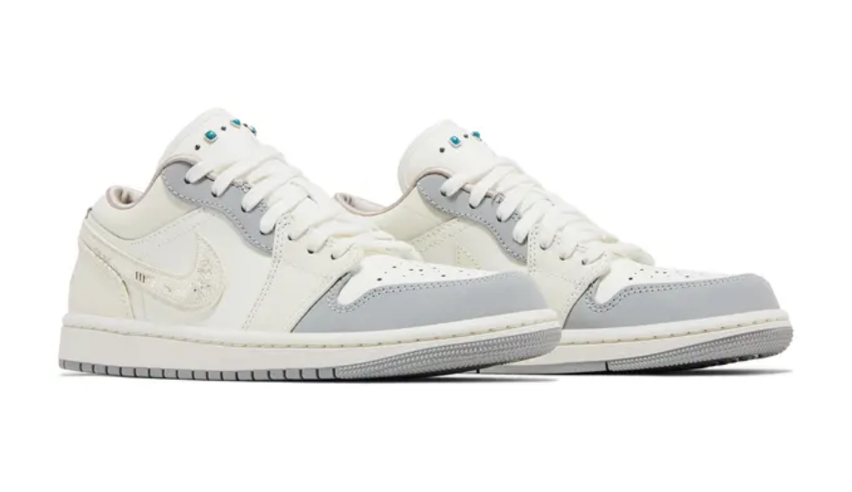 Wmns Air Jordan 1 Low 'Sail Soft Pearl Sequins'