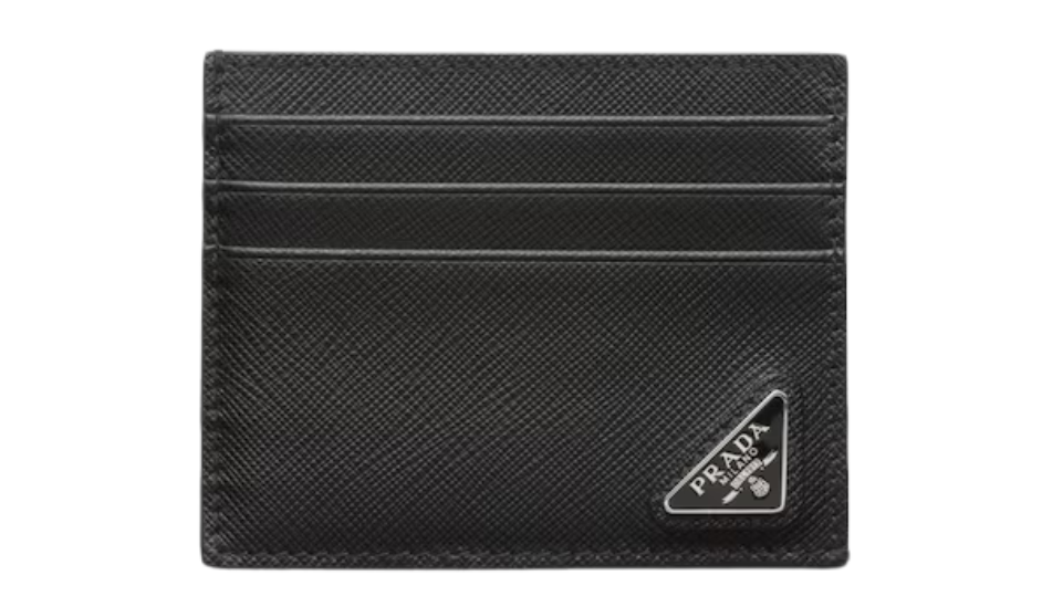Saffiano leather card holder
