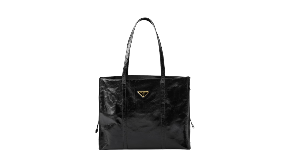 Large leather tote bag
