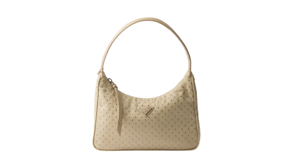 Prada Re-Edition Re-Nylon mini bag with studs