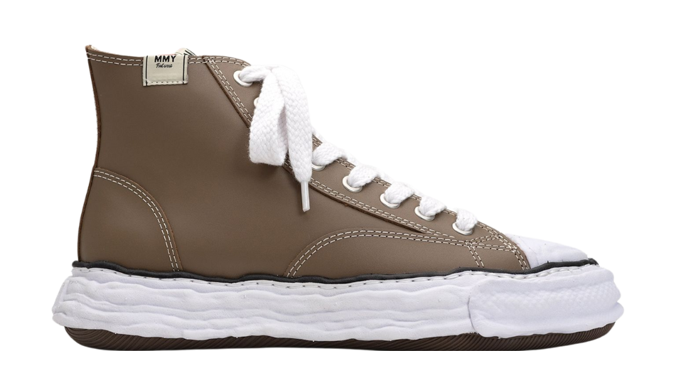 "PETERSON23" OG Sole Leather High-top Sneaker