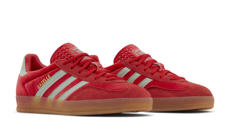Wmns Gazelle Indoor 'Better Scarlet Green Velvet'