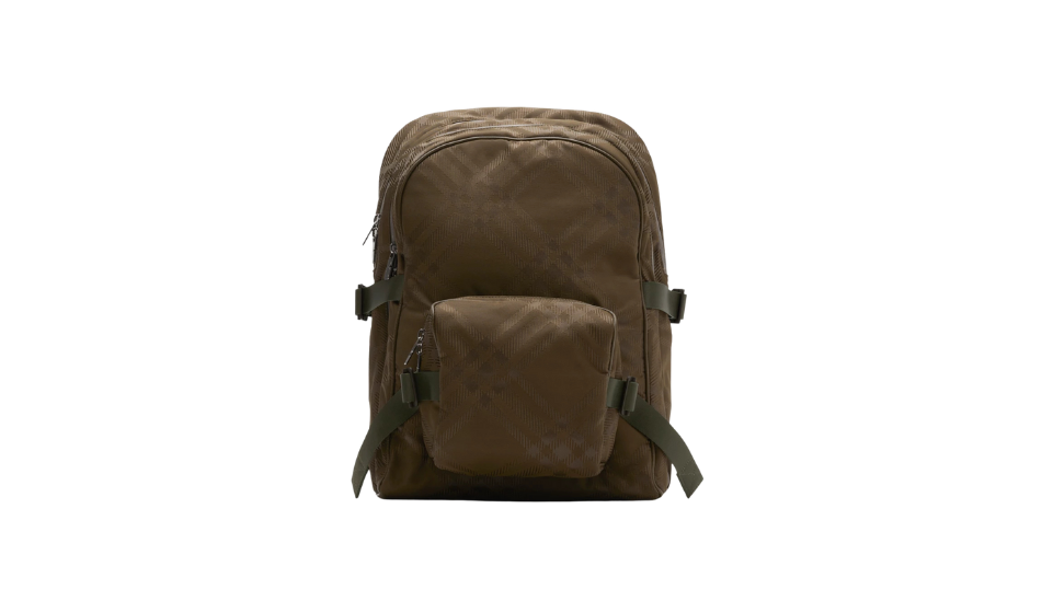 Check Jacquard Backpack