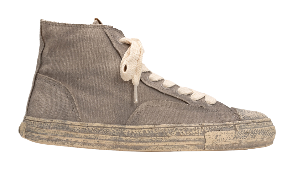 PAST Sole Over-dyed Canvas High-top Sneaker