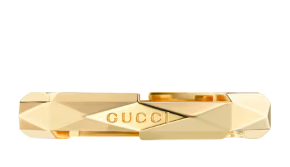 Gucci Link to Love studded ring