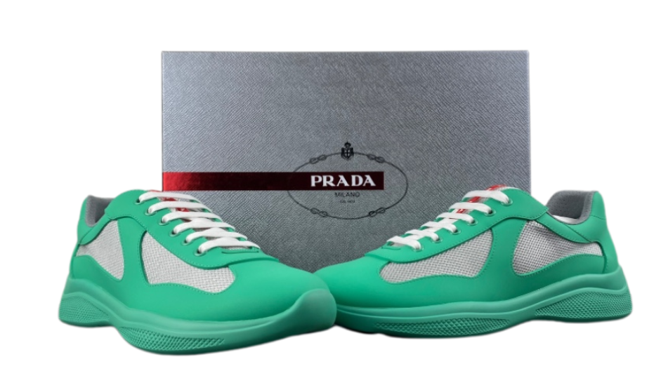 Prada America's Cup Soft rubber and bike fabric sneakers