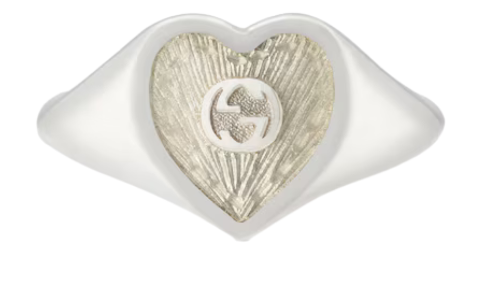 Gucci Heart ring with Interlocking G