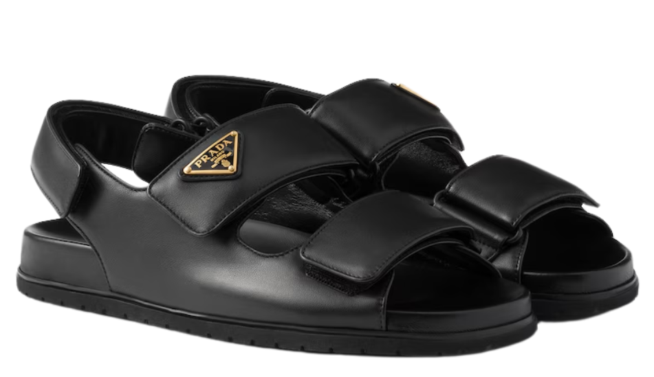 Nappa leather sandals