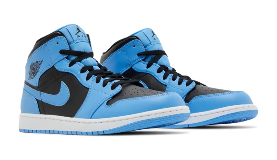 Air Jordan 1 Mid 'University Blue Black'