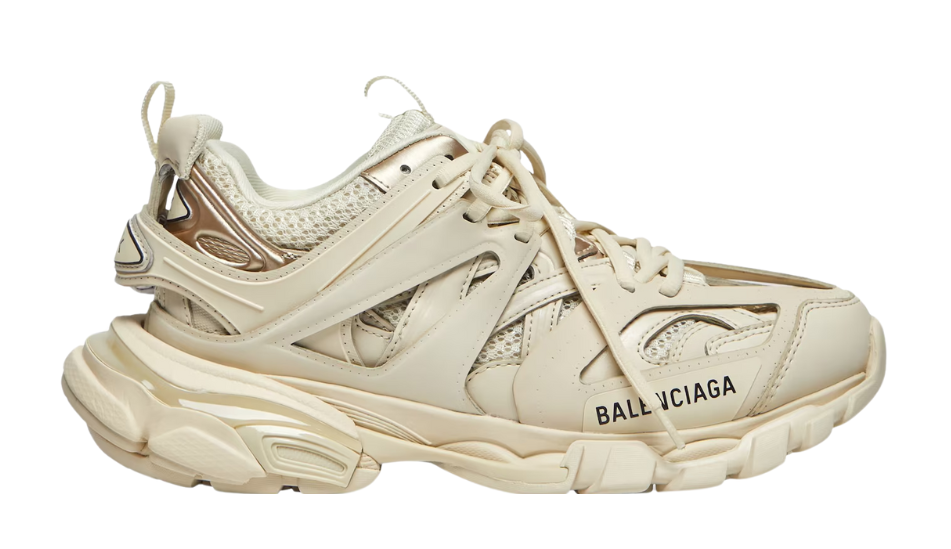 Women's Track Sneaker in Beige